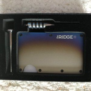 Ridge Wallet- Titanium Burnt Never Used, in Box